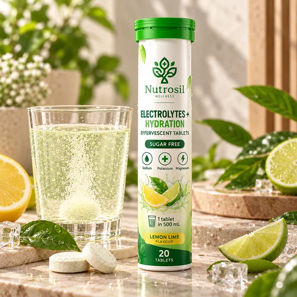 Hydration+ Daily effervescent tablets, Nutrosil packaging preview